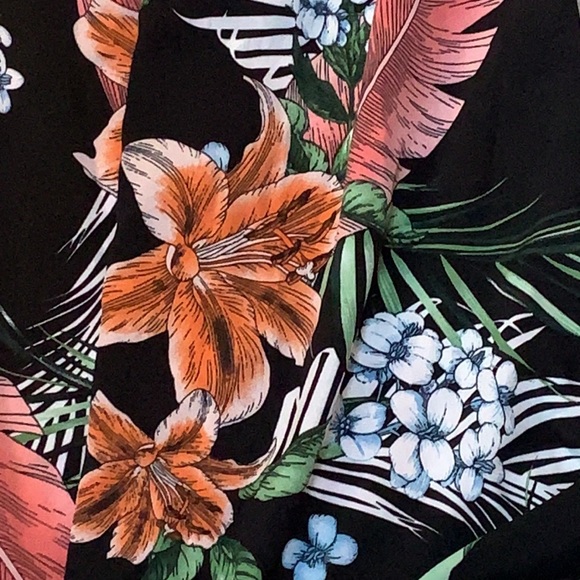 Tropical wide leg pants flowy - Picture 7 of 8